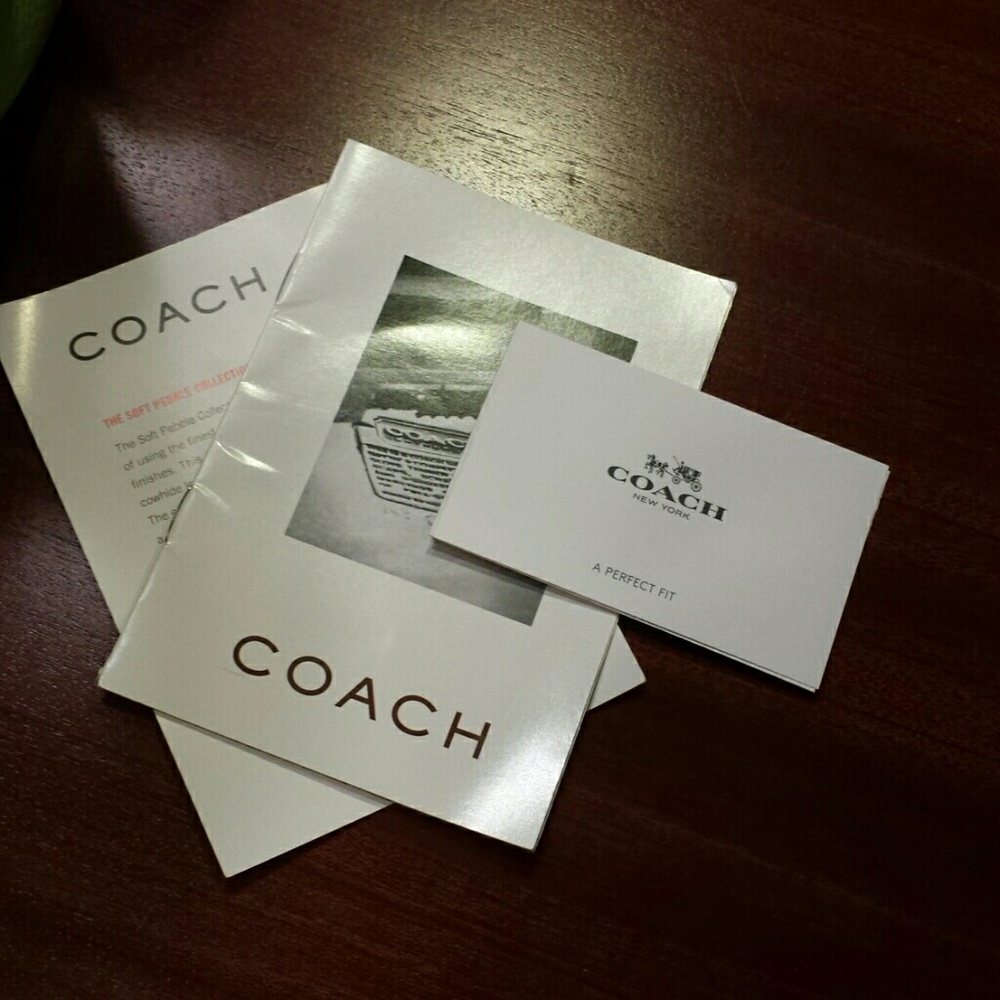 Coach Leather Green Shoulder Bag/Wristlet - Picture 5 of 8